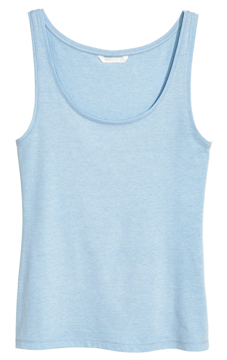 

Майка для женщины H&M 0355307030  Голубой 64807, Майка для женщины H&M 0355307030 L Голубой 64807