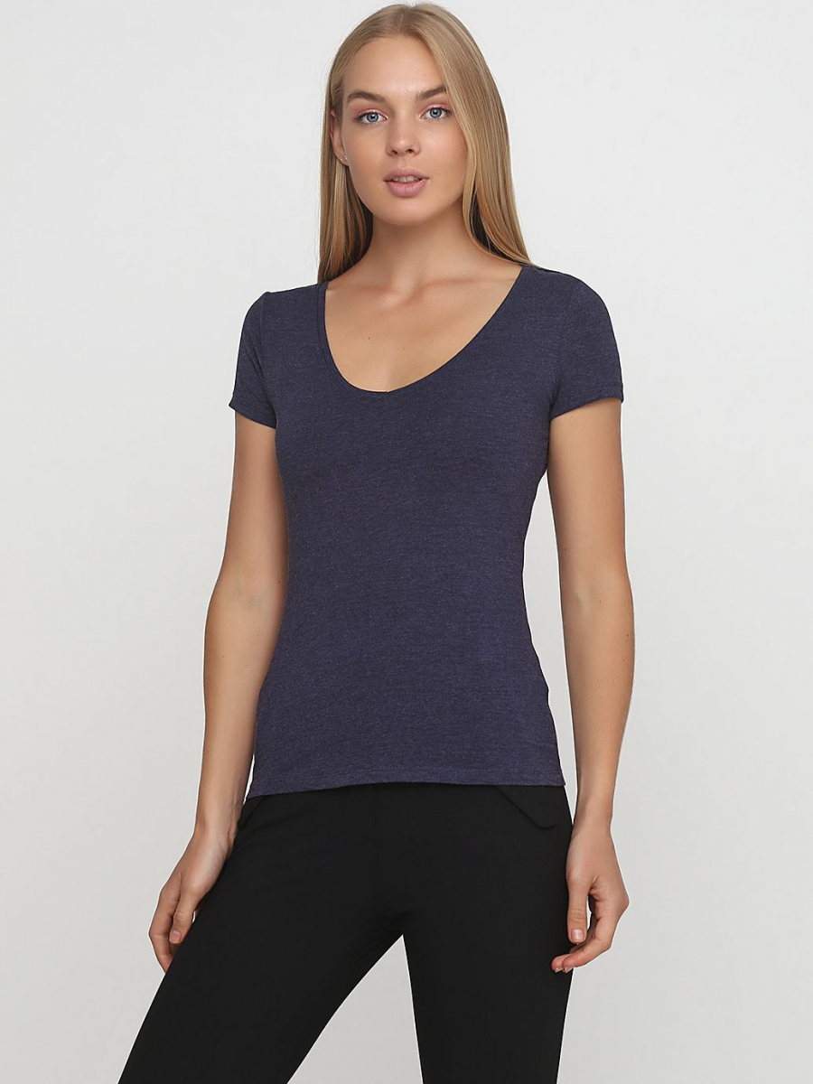 

Футболка H&M 0215248 M Синий 64819