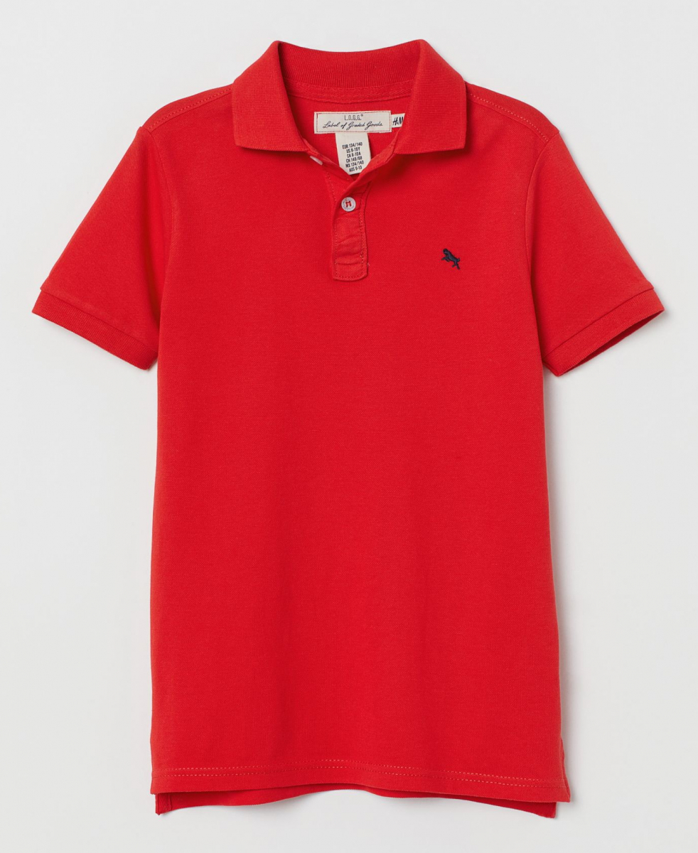 

Футболка-поло H&M 0696429004 146-152 СМ Красный 60558