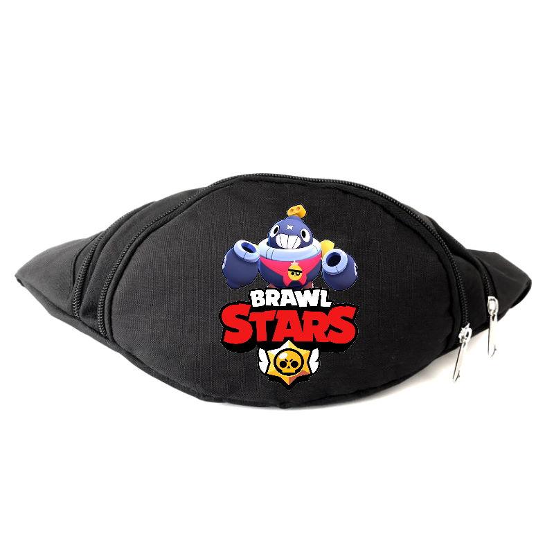 

Сумка Бананка на пояс Бравл Старс Brawl Stars Тик (BS-012) черная