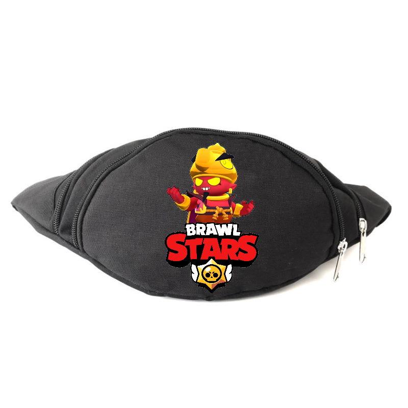 

Сумка Бананка на пояс Бравл Старс Brawl Stars Джин (BS-Gene-02) черная