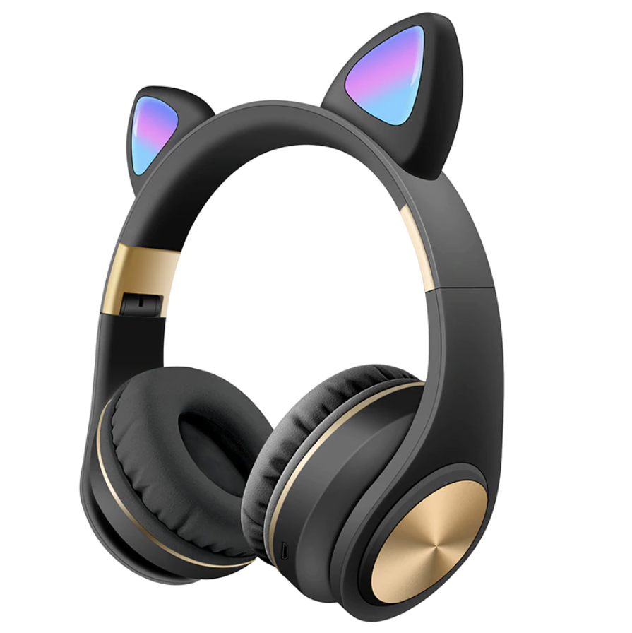 

Беспроводные MP3 Наушники с Ушками с подсветкой Cat Ear M28004 Bluetooth Черные