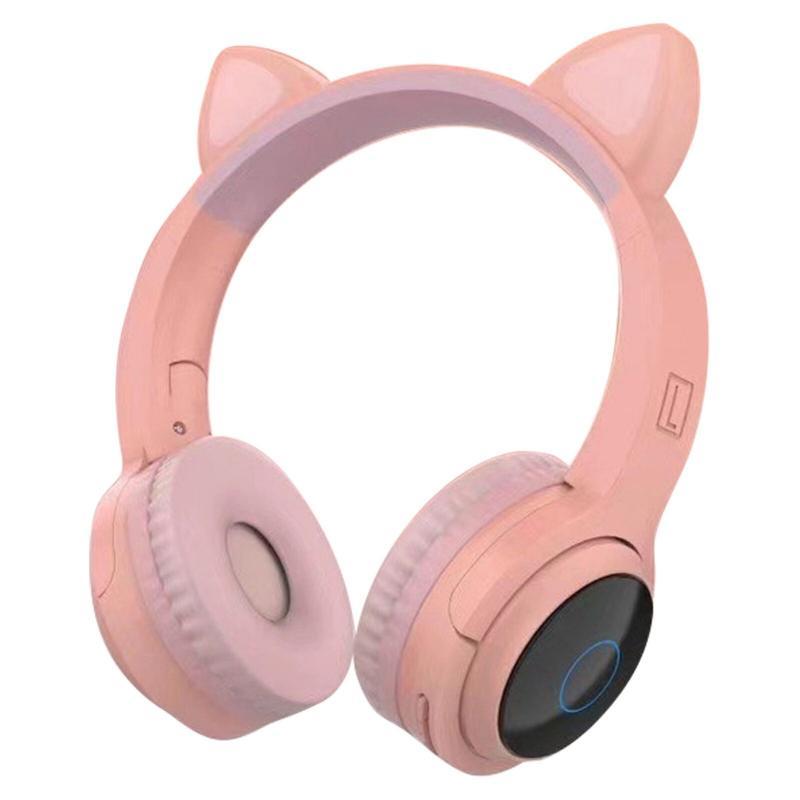 

Беспроводные Наушники с кошачьими Ушками с подсветкой Cat Ear 28016 Розовые