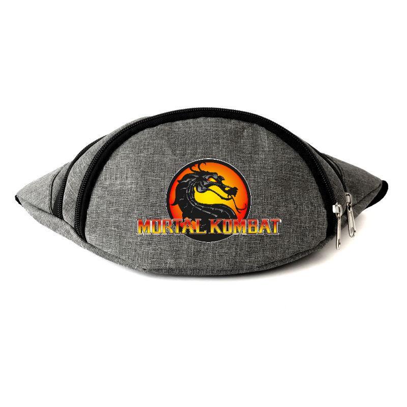 

Сумка Бананка Мортал Комбат на пояс (Mortal Combat 001-gray) серый
