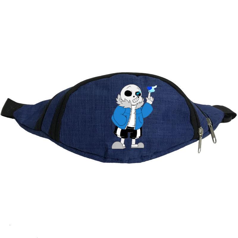 

Сумка Бананка Андертейл Undertale на пояс 004 blue синий