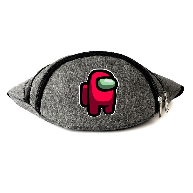 

Сумка Бананка Амонг Ас Among Us на пояс 0006 grey серая