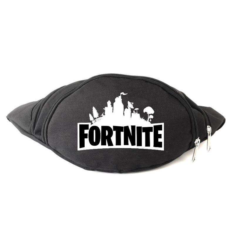 

Сумка Бананка Фортнайт на пояс Fortnite LOGO черная