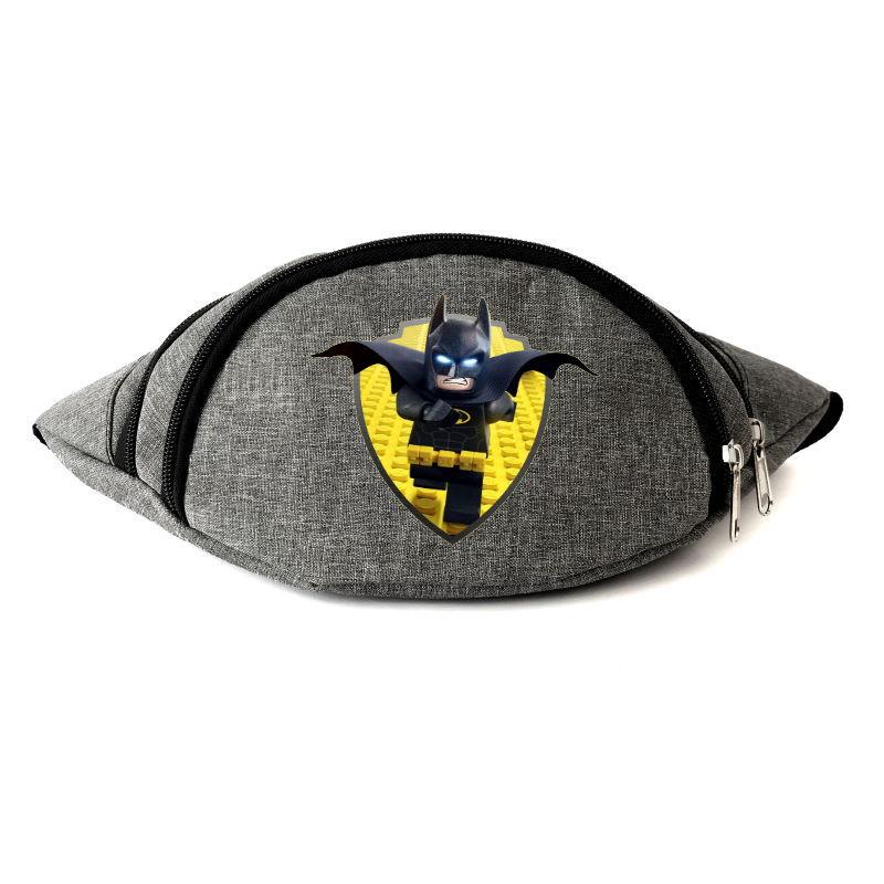 

Сумка Бананка на пояс Лего Бетмен (LEGO-Batman-05) серая