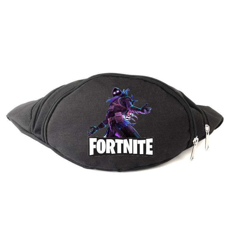 

Сумка Бананка Фортнайт на пояс Fortnite Ледяной ворон черная
