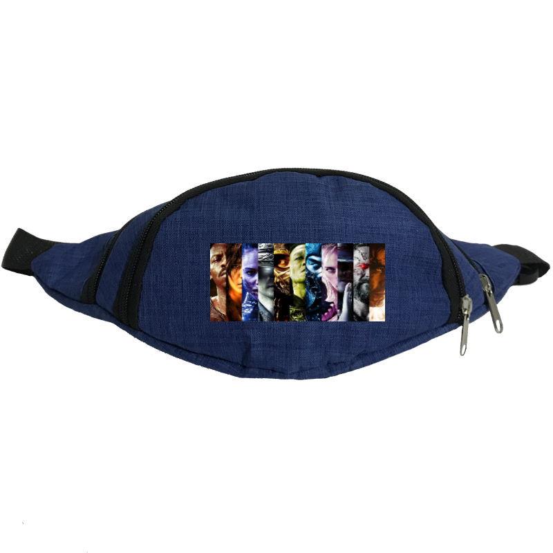 

Сумка Бананка Мортал Комбат на пояс (Mortal Combat 003-blue) синий
