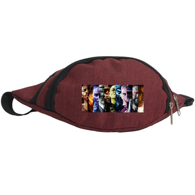

Сумка Бананка Мортал Комбат на пояс (Mortal Combat 003-red) бордовый