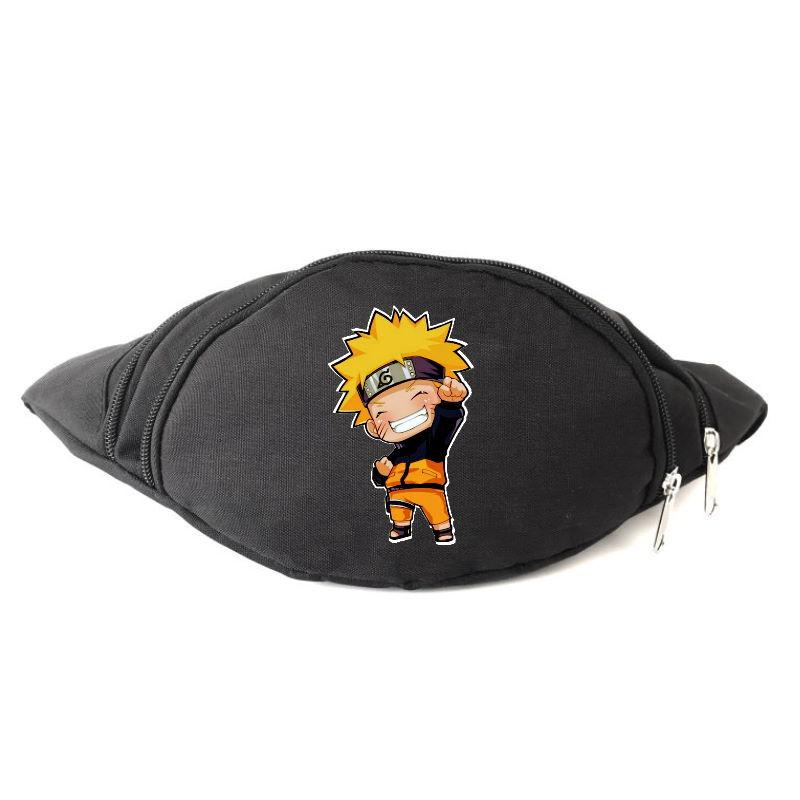

Сумка Бананка на пояс Наруто (Naruto-08) черная