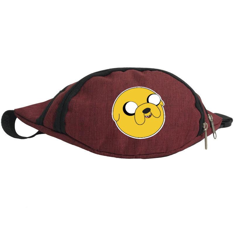 

Сумка Бананка на пояс Время приключений Adventure Times (AT-05) бордовая