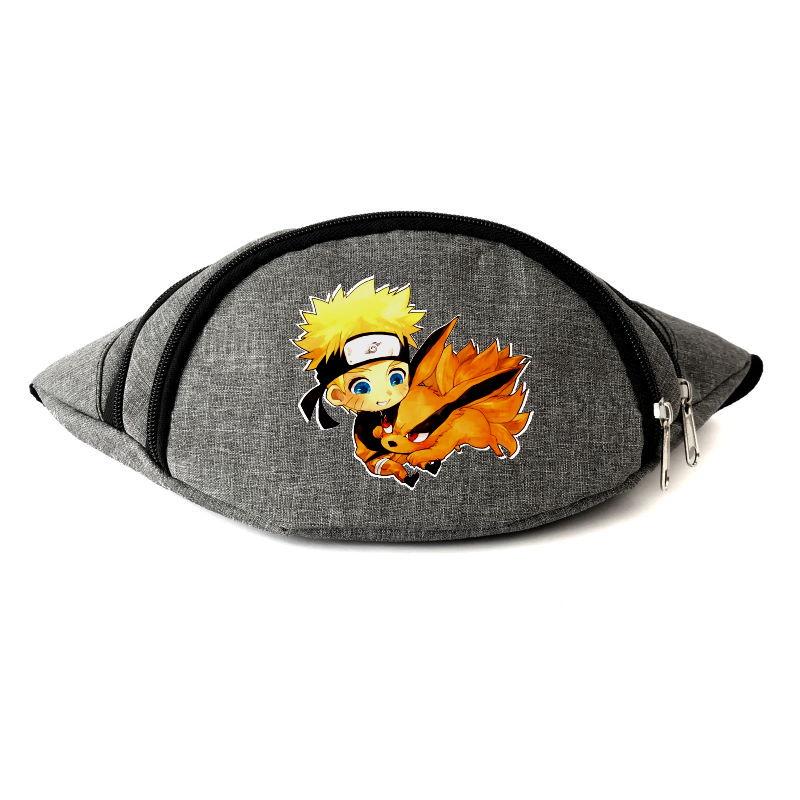 

Сумка Бананка на пояс Наруто (Naruto-03) Серая