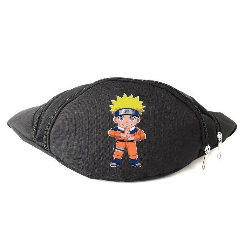

Сумка Бананка на пояс Наруто (Naruto-01) черная