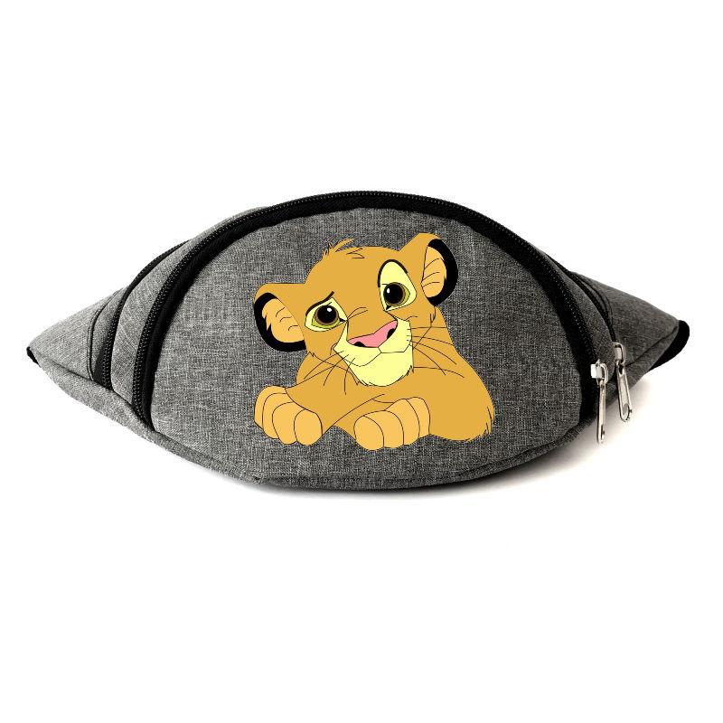 

Сумка Бананка на пояс Король Лев Симба Lion King (OB-LK-01) серая