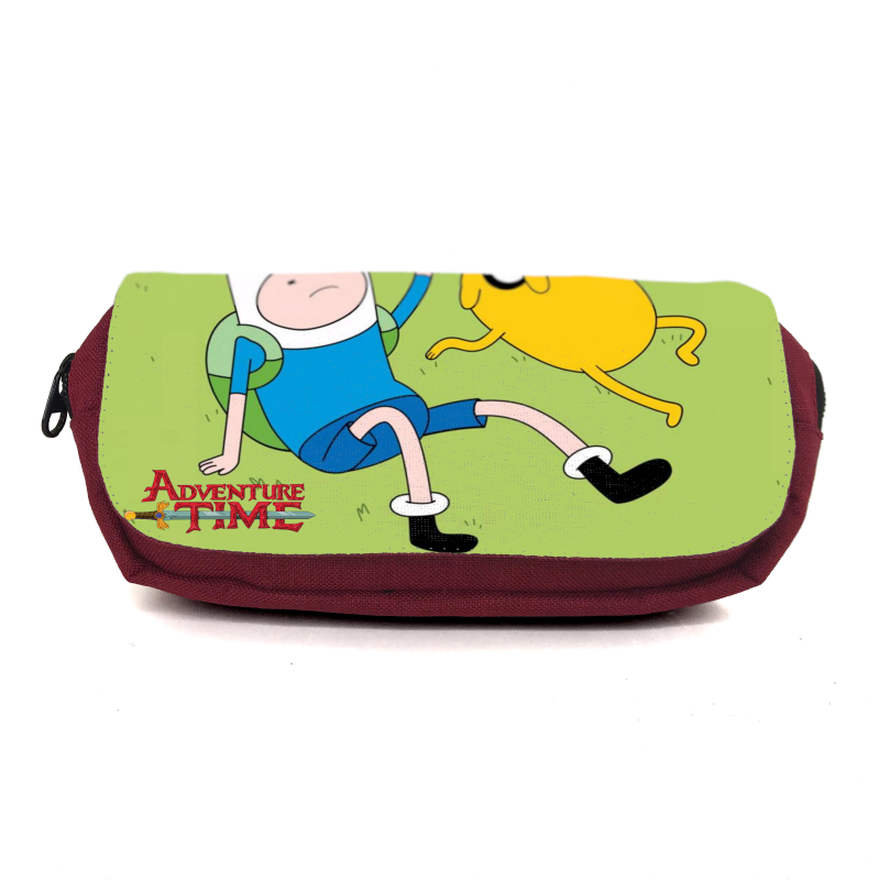 

Школьный пенал Время приключений органайзер универсальный (Adventure time-001-5-red) бордовый