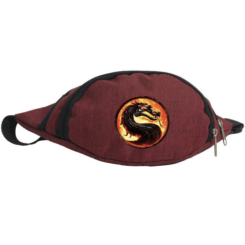 

Сумка Бананка Мортал Комбат на пояс (Mortal Combat 002-red) бордовый