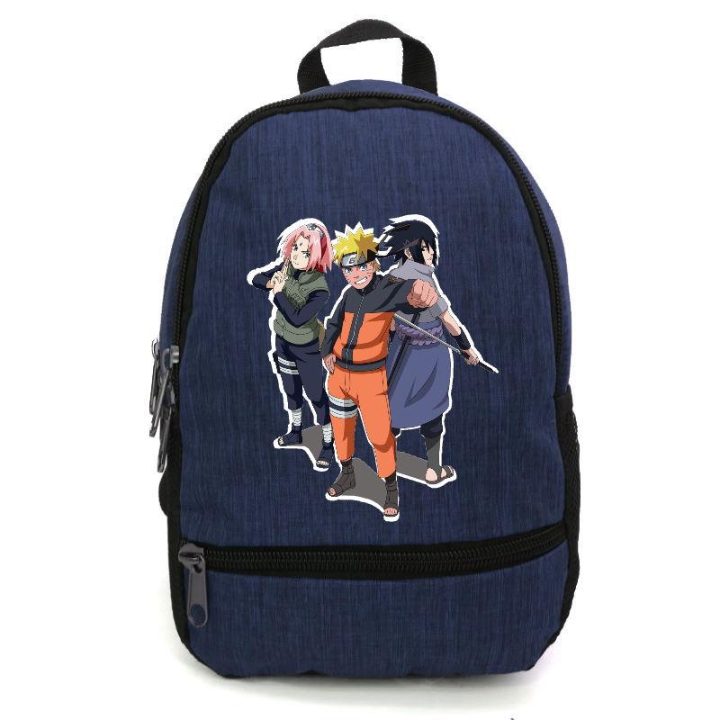

Рюкзак повседневный городской прогулочный Наруто синий (Naruto-012)