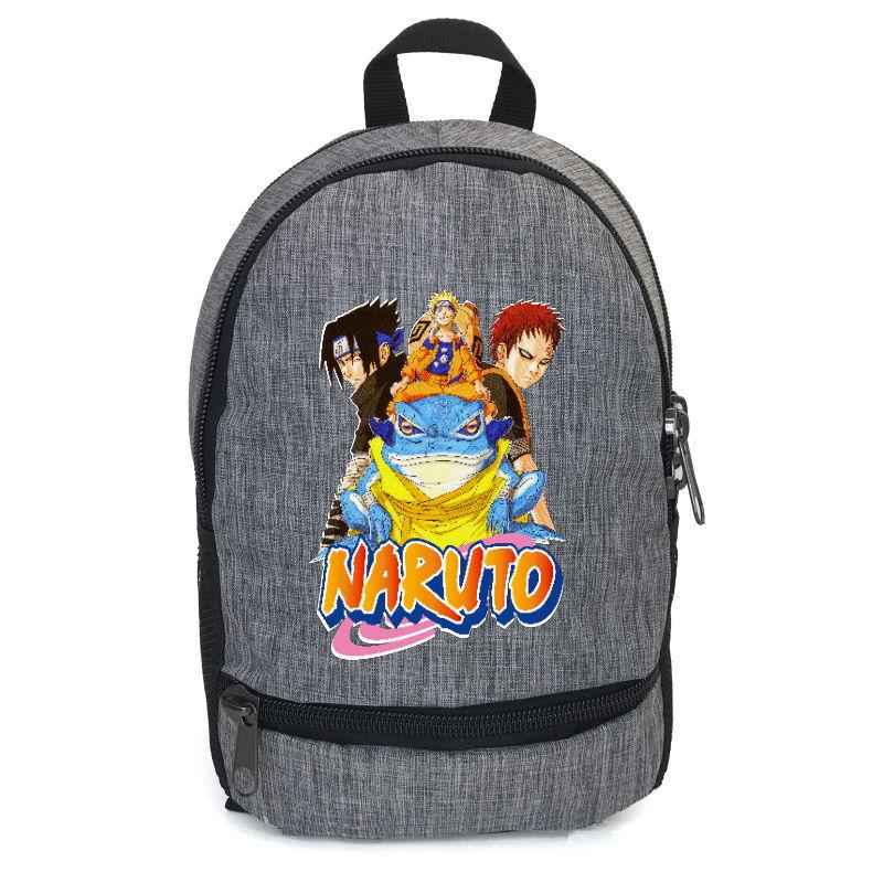 

Рюкзак повседневный городской прогулочный Наруто серый (Naruto-01)