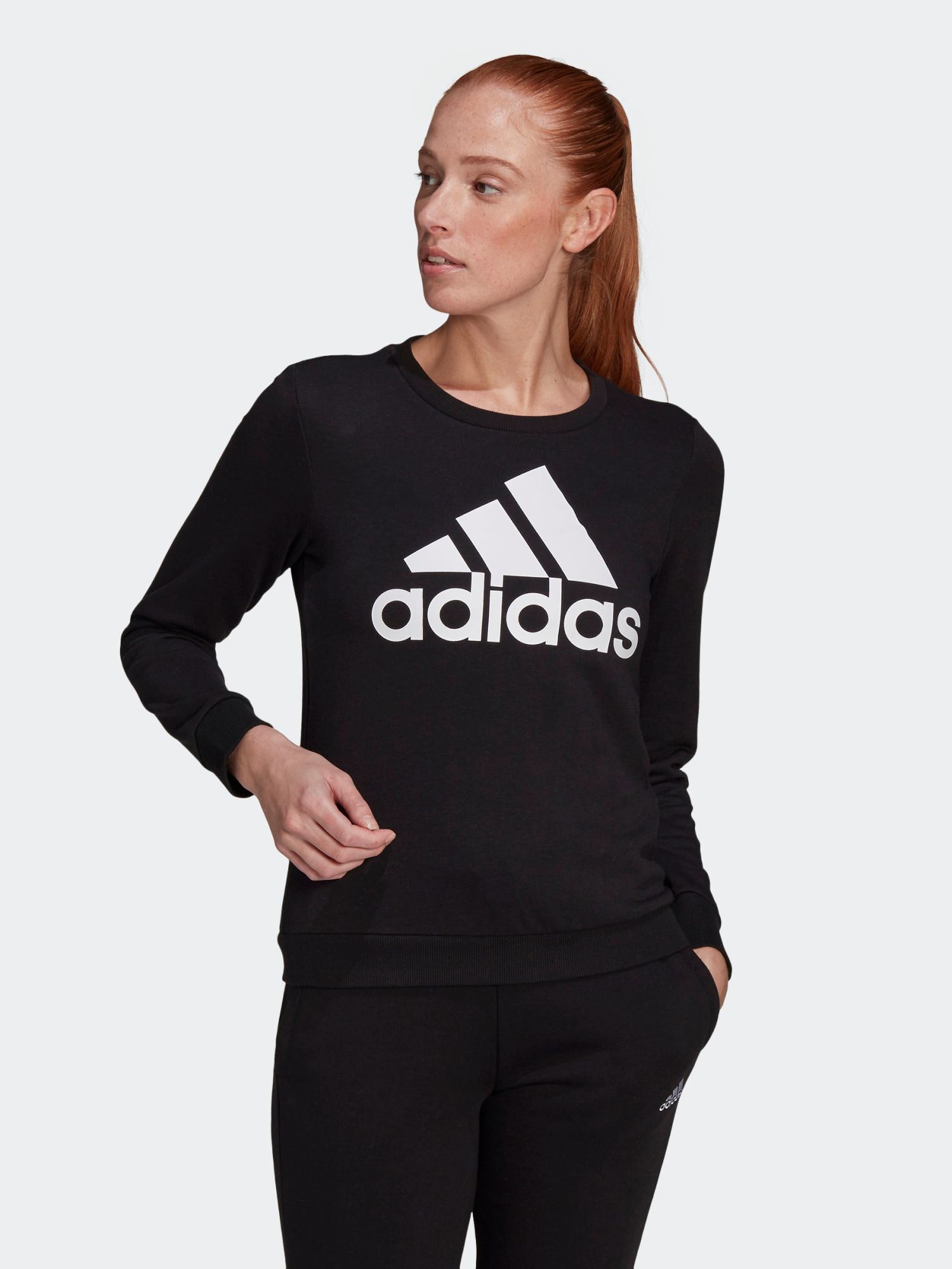 

Свитшот Adidas W Bl Ft Swt GM5519  Black/White, Свитшот Adidas W Bl Ft Swt GM5519 2XL Black/White