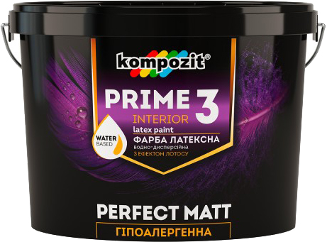 

Краска интерьерная Kompozit Prime 3 База С 9 л Прозрачная (4820085745551)