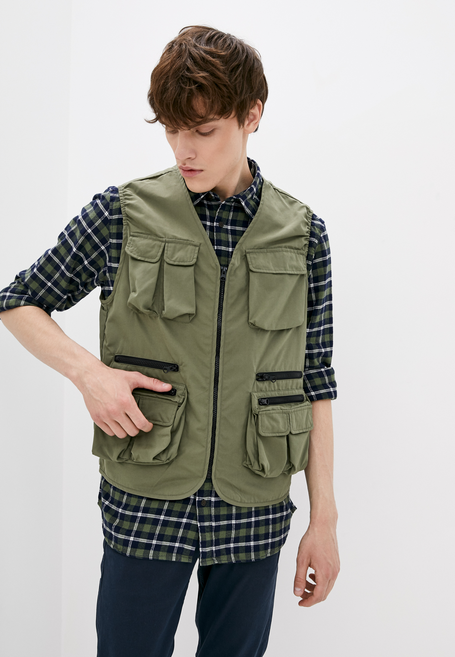 

Жилетка JACK&JONES 12169216  хаки, Жилетка JACK&JONES 12169216 M хаки