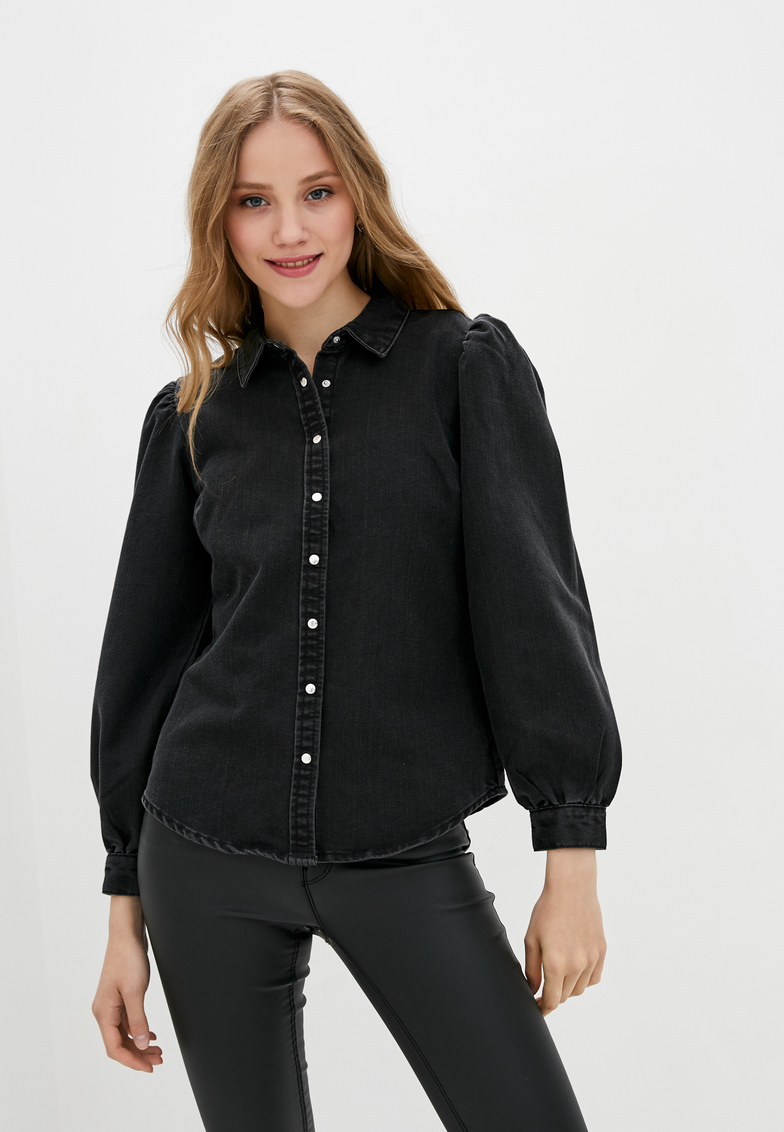 

Рубашка ONLY 15211717 Dark Grey Denim  черный, Рубашка ONLY 15211717 Dark Grey Denim M черный