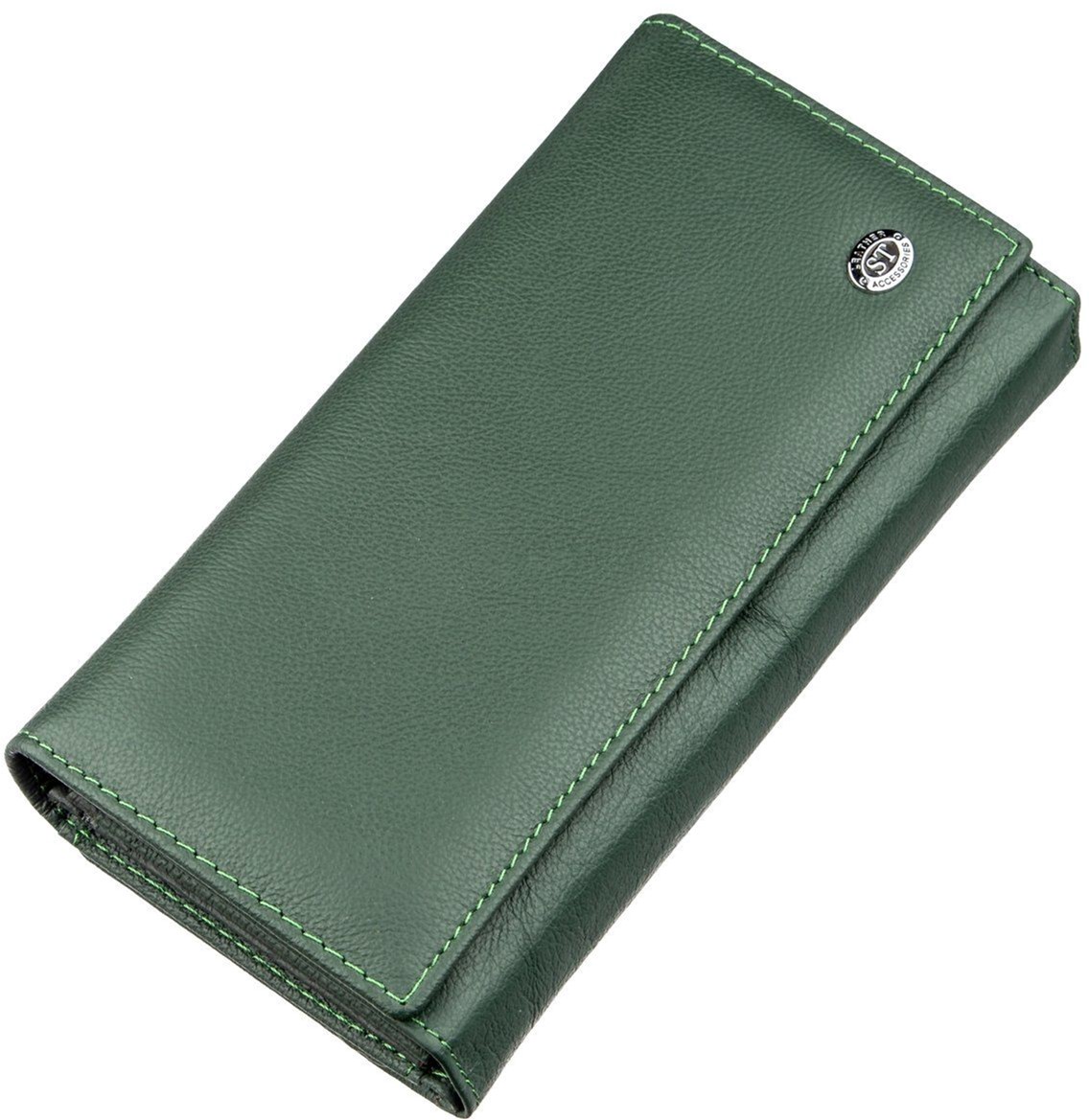 

Кошелек кожаный ST Leather Accessories 18879 Зеленый