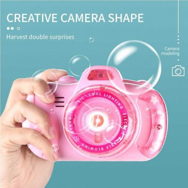 

Генератор мильних бульбашок bubble camera рожева (576675)