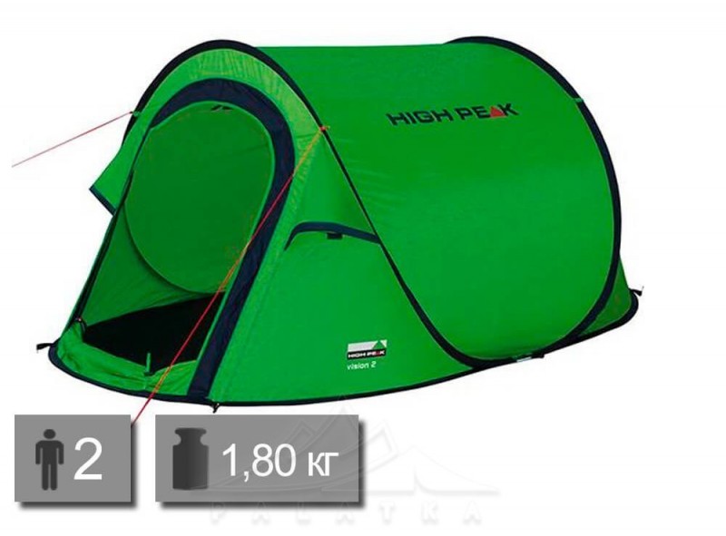 

Палатка High Peak Vision 2 Green (10108) (F00245944)