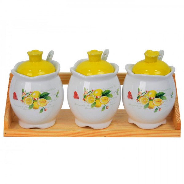 

Набор банок для сыпучих продуктов Art YX013