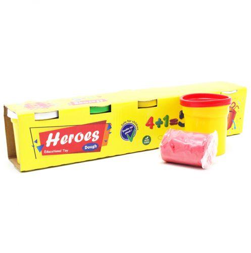

Тесто для лепки "Heroes", 5 цветов E ERN-025