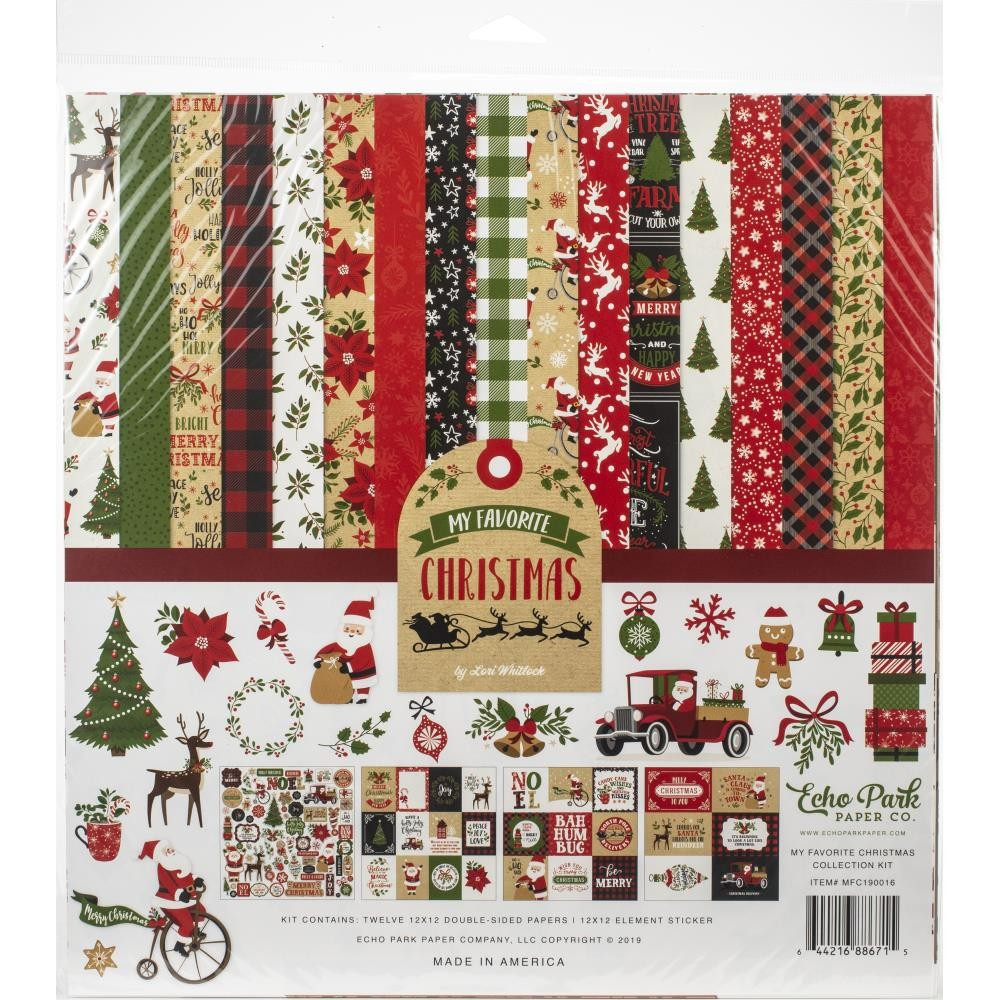 

Набор бумаги Echo Park Collection Kit 30X30 см My Favorite Christmas