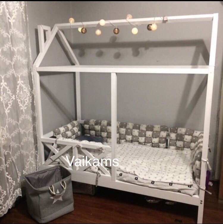 

Детская кровать домик LittleBabyDreams Modern 160/80 белая