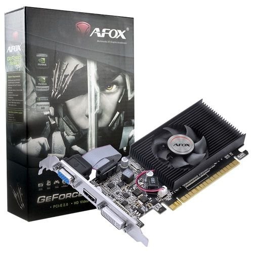 

Видеокарта AFOX, GeForce 210, 1Gb GDDR3, 64-bit, VGA/DVI/HDMI, 589/1000 MHz, Low Profile (AF210-1024D3L8)