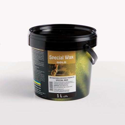 

Металлизированный воск для декоративной штукатурки Эльф Decor Special Wax золото 1л