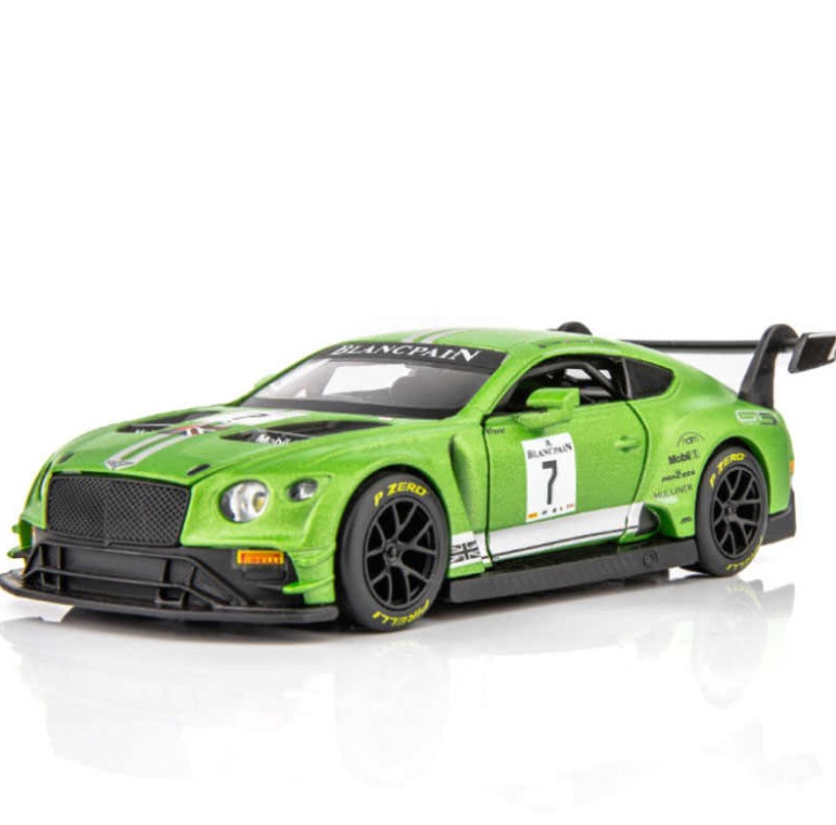 

Bentley GT3 1:32 спортивный автомобиль № 8 зеленый