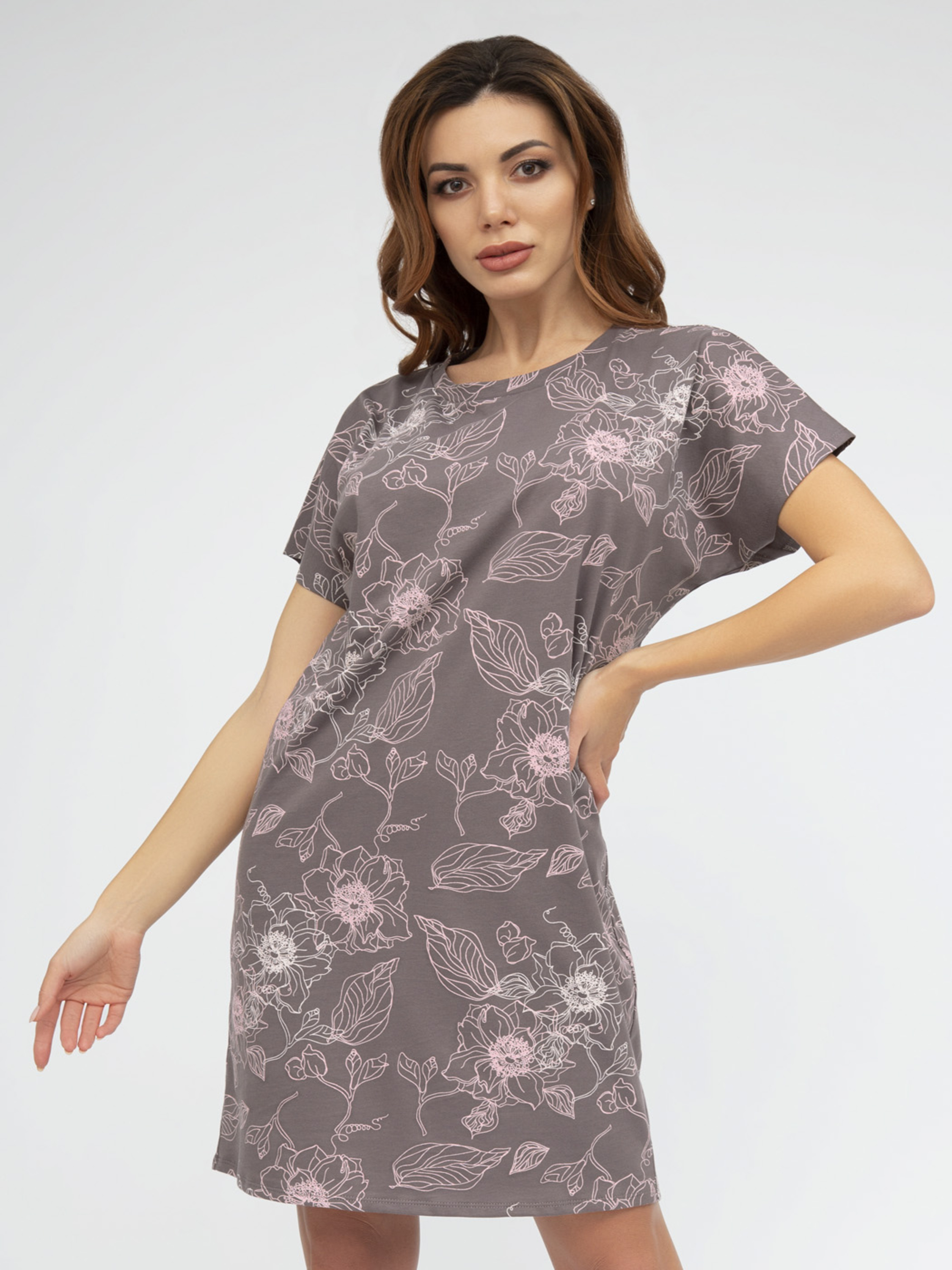 

Ночная рубашка Roksana 1225 XXL Кофейная