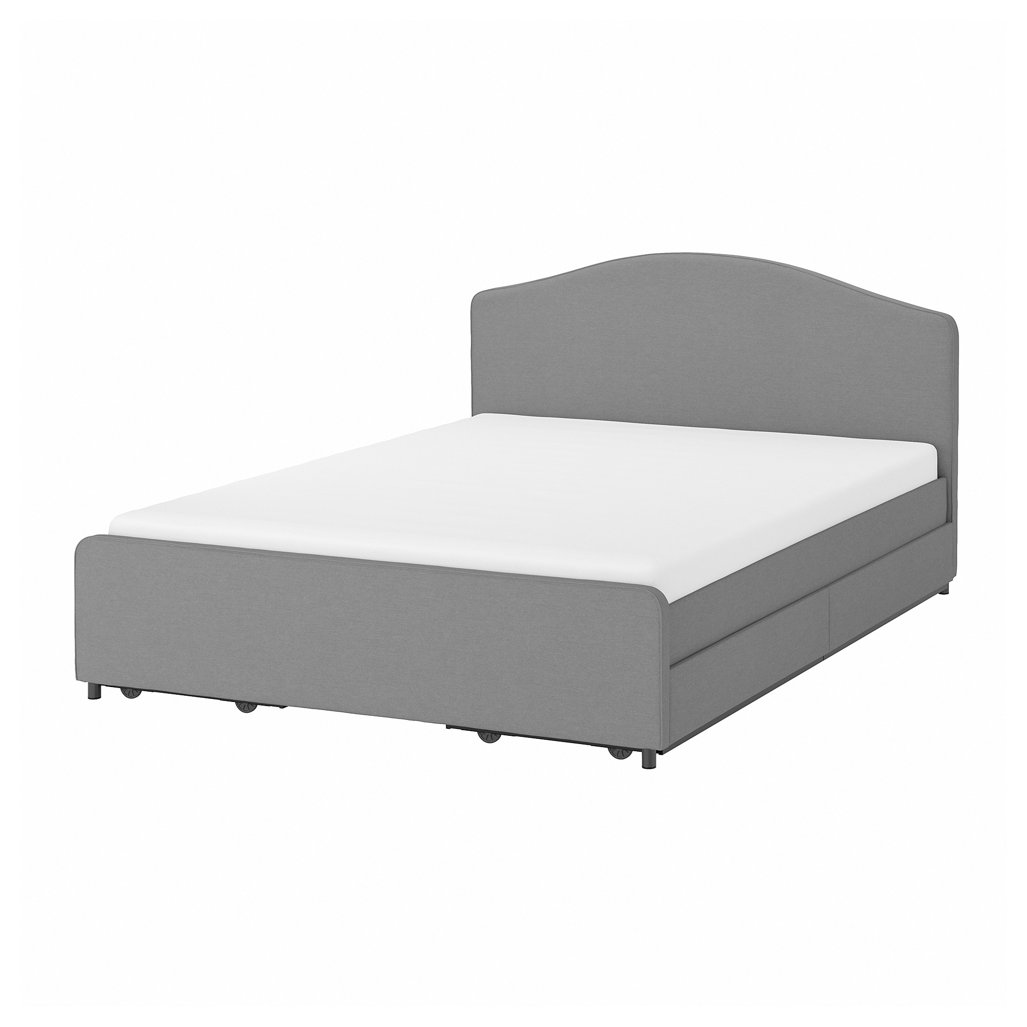

Кровать мягкая IKEA ХАУГА висле серый 193.365.97