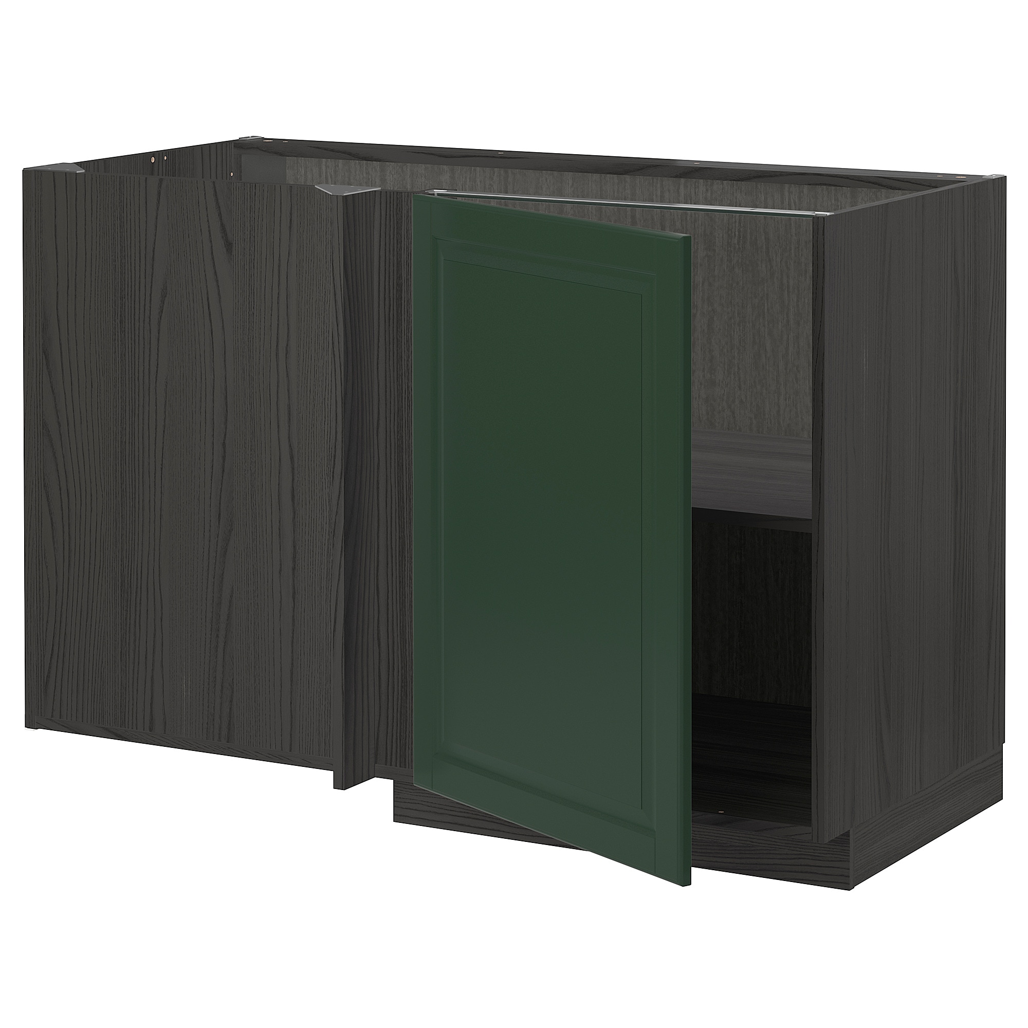 

Угловой напольный шкаф с полкой IKEA МЕТОД черный 893.666.37