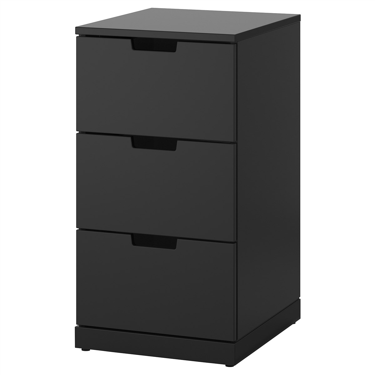 

Комод с 3 ящиками IKEA НОРДЛИ антрацит 592.398.39