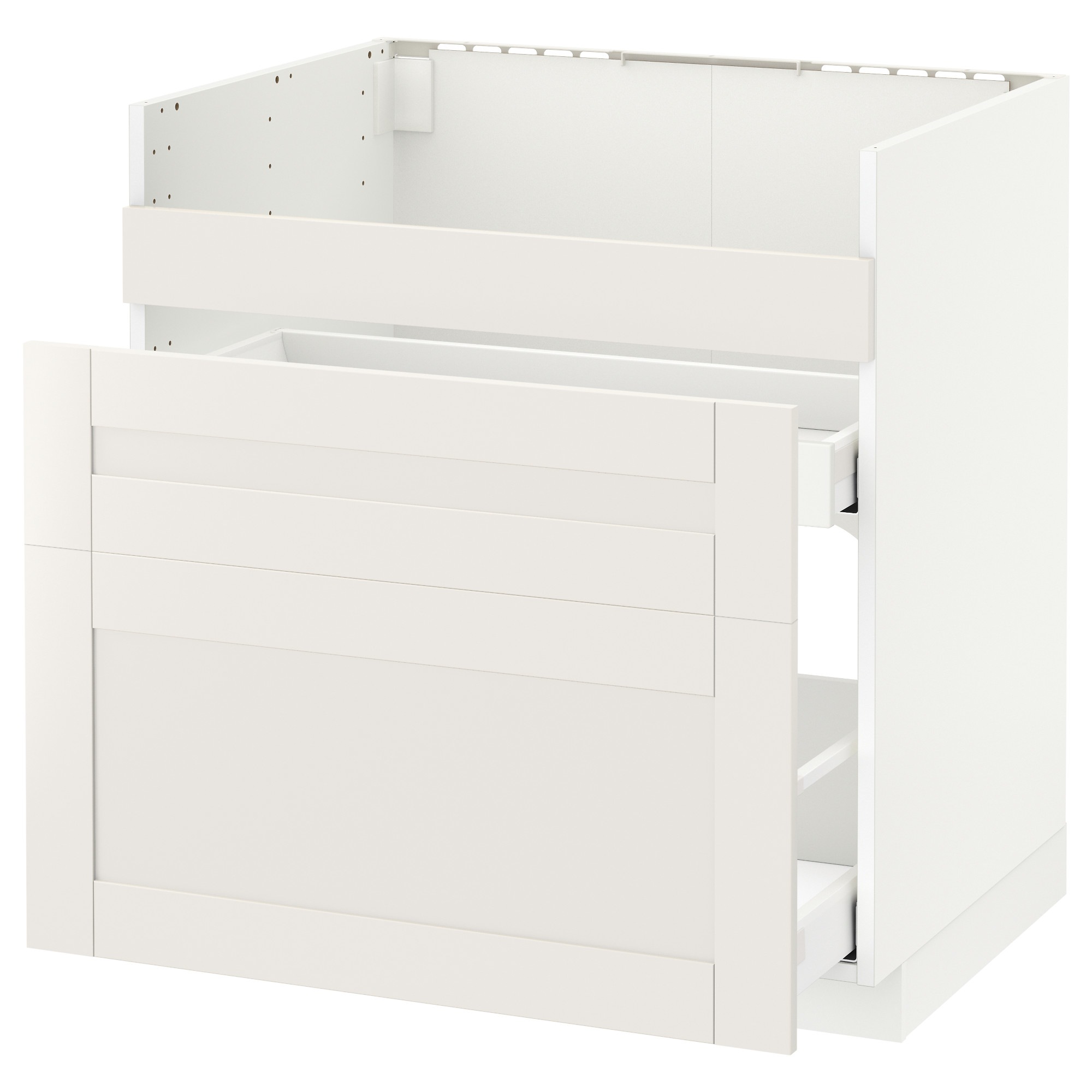 

Szafka pod zlew HAVSEN / 3fr / 2sz IKEA МЕТОД максимера белая 492.806.26