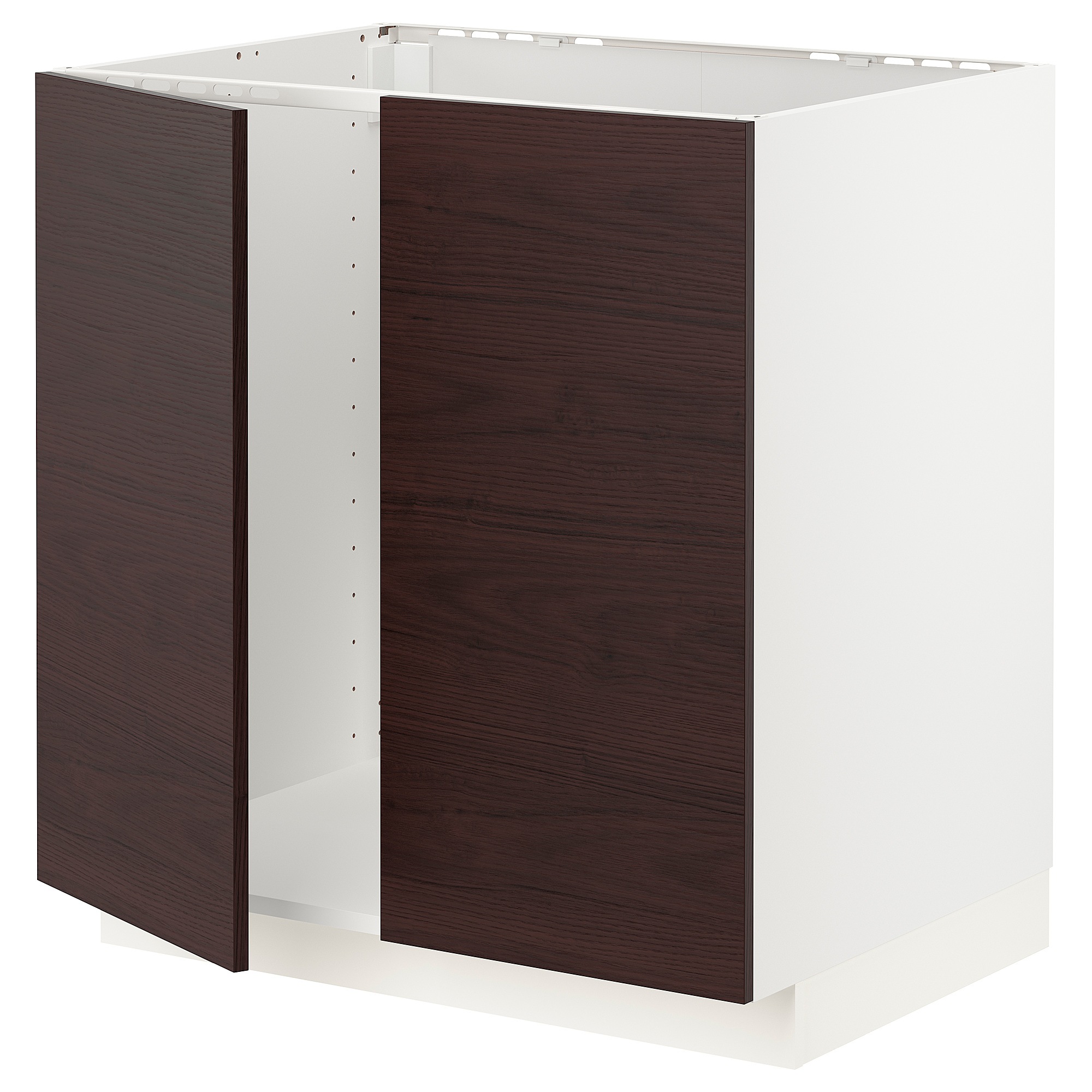 

Напольн шкаф д раковины+2 двери IKEA МЕТОД белый аскерсунд 093.337.35