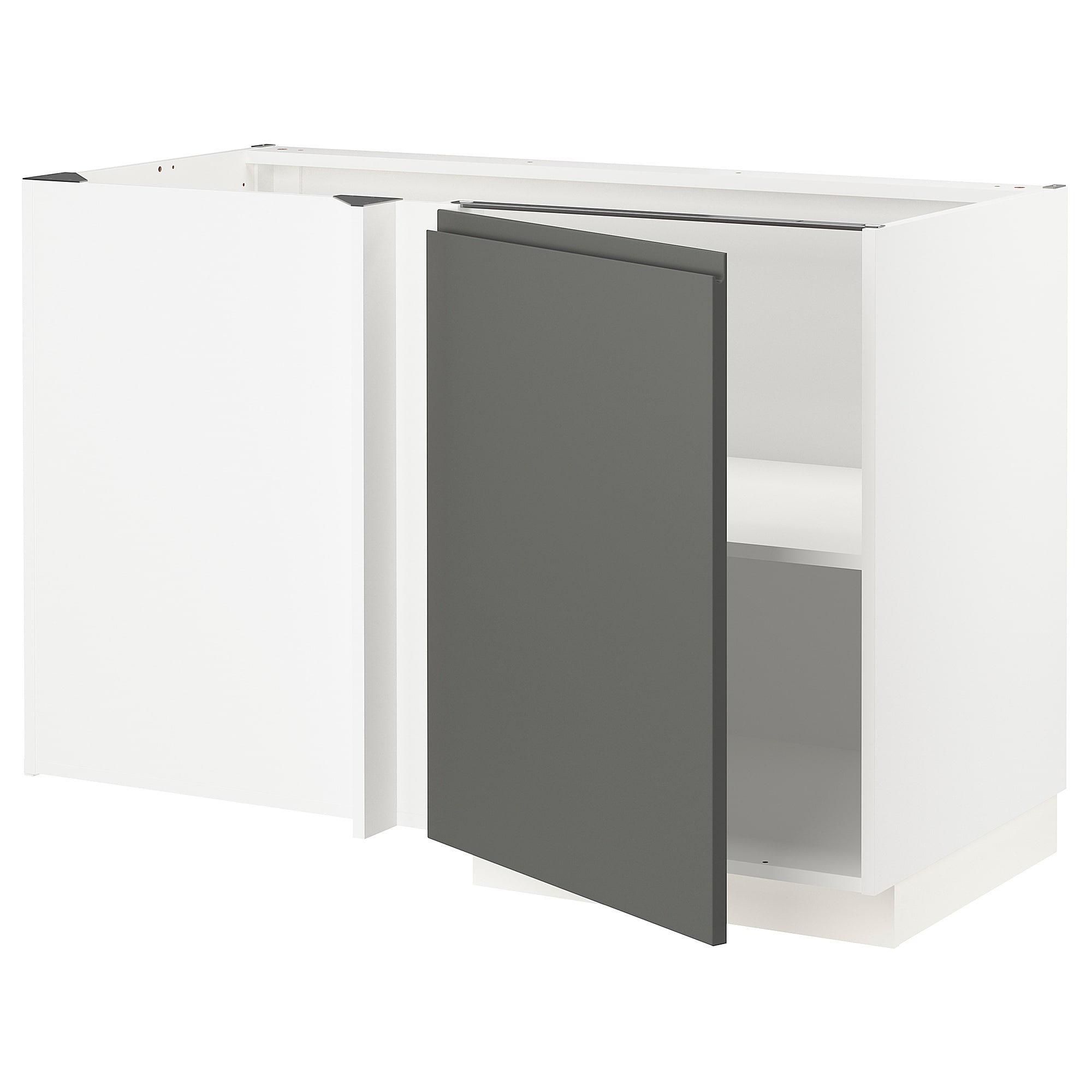 

Угловой напольный шкаф с полкой IKEA МЕТОД белый 793.643.99