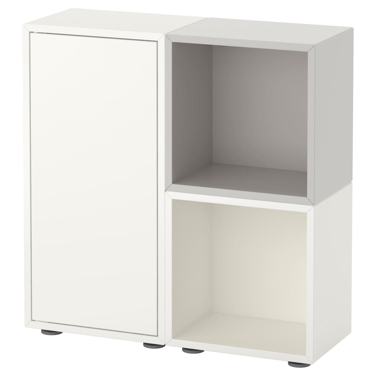 

Комбинация шкафов с ножками IKEA ЭКЕТ белый/серый 291.907.35