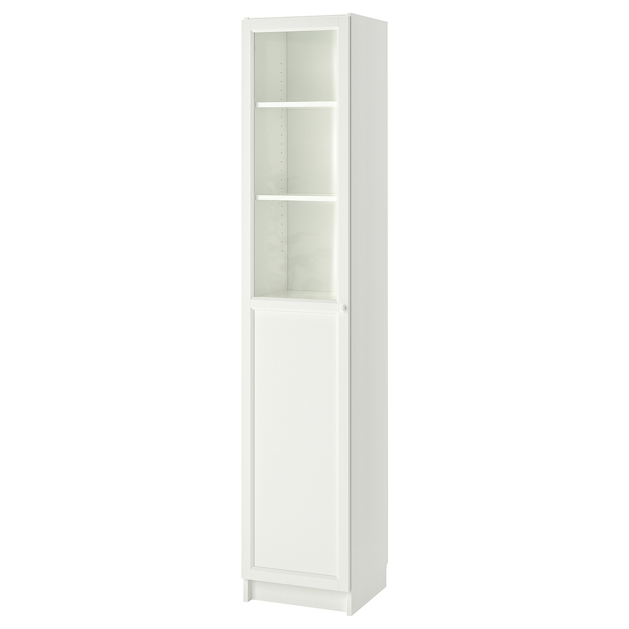 

Стеллаж/панельная/стеклянная дверь IKEA БИЛЛИ / ОКСБЕРГ белый 893.988.41