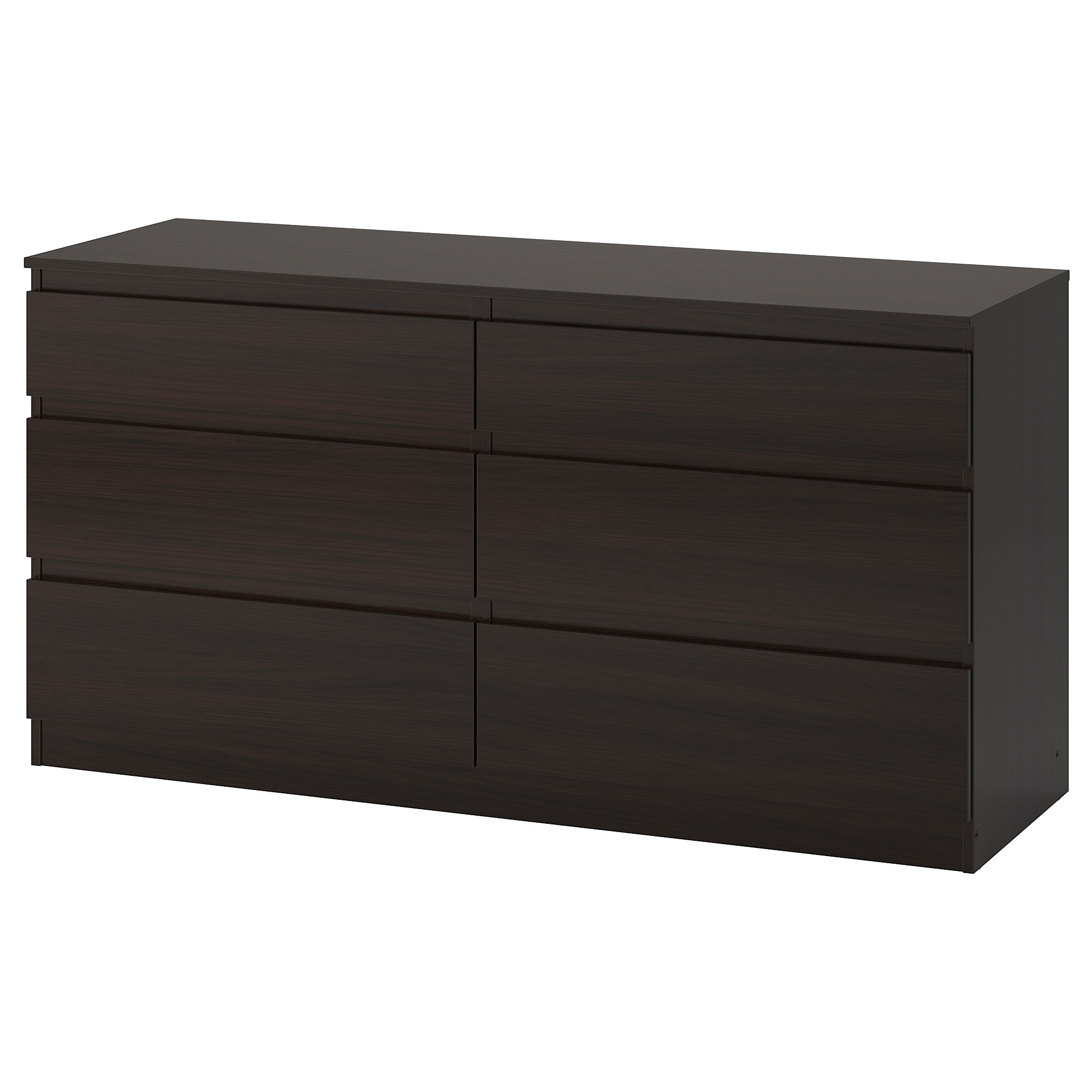 

Комод с 6 ящиками IKEA KULLEN черно-коричневый 003.092.35