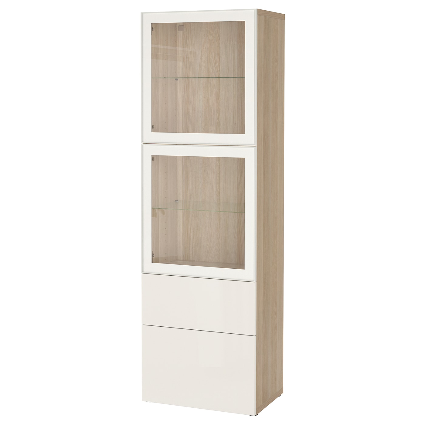 

Комбинация для хранения+стекл дверц IKEA БЕСТО под беленый дуб 493.011.67