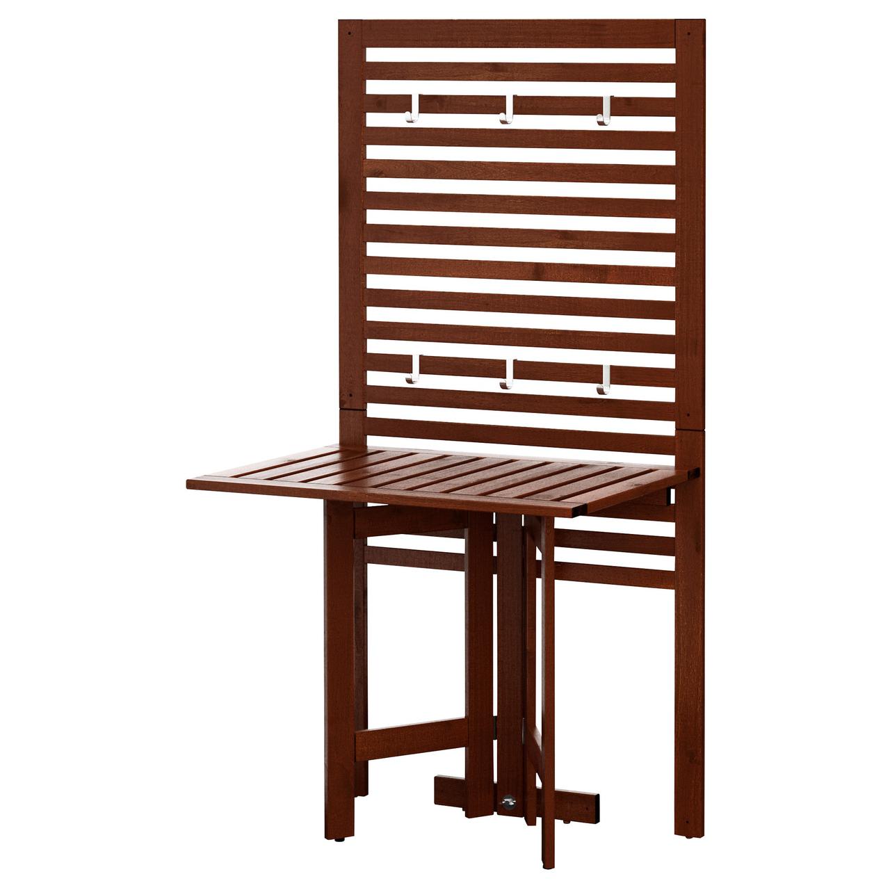 

Настенная панель+садовый стол IKEA ЭПЛАРО коричневая морилка 490.540.15